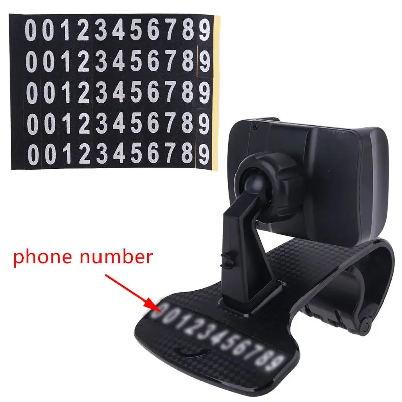 

Universal Dashboard Car Phone Holder Easy Clip Mount Bracket Stand for Mobile Cell Phone Smartphones GPS W91F