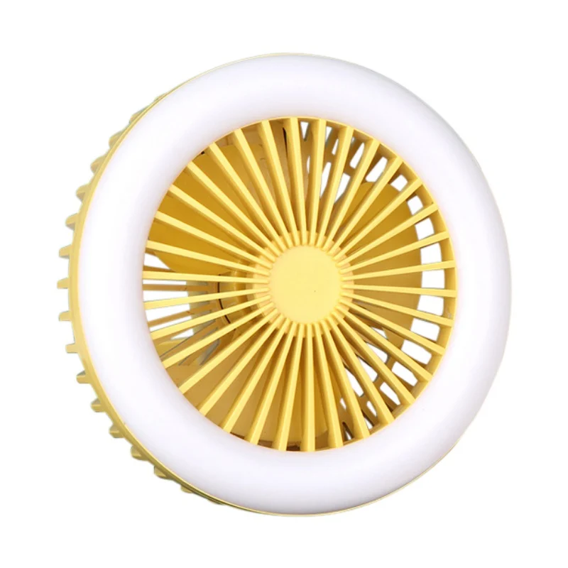 

6355 Fan With Led Night Light Blue Practical and durable simple small fan popular in summer, new small fan essential for home