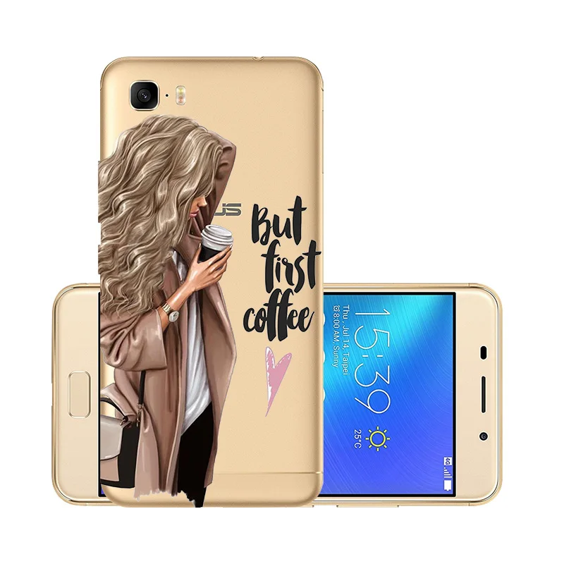 Чехол для Asus Zenfone Pegasus 3 S Max ZC521TL прозрачный мягкий чехол с рисунком супер мамы и