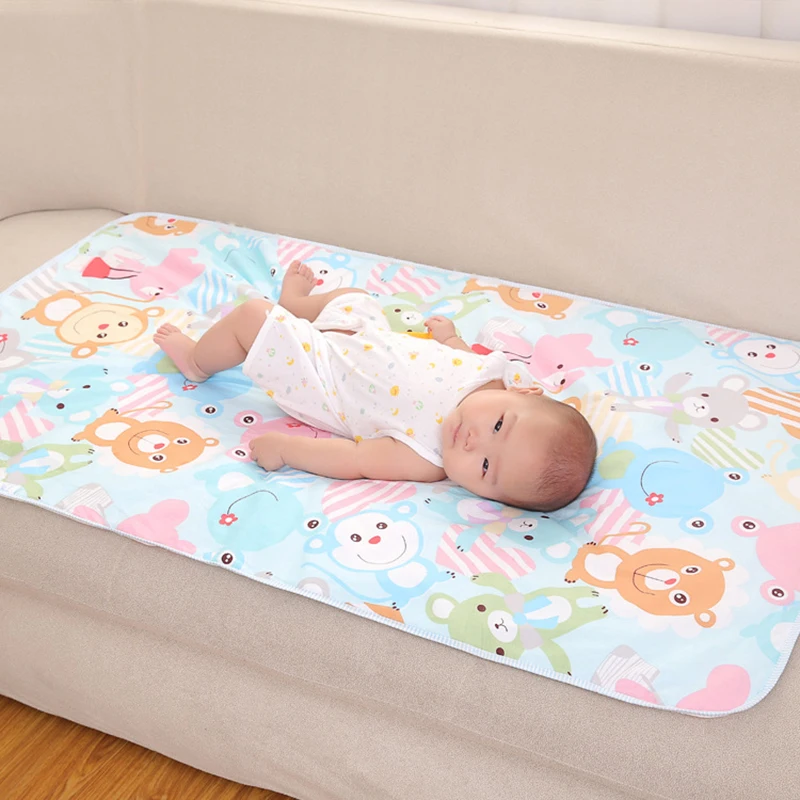 

Cartoon Baby Diaper Changing Mat Soft Cotton Large Diaper Changer For Newborn Waterproof Changing Pads Mattress Floor Play Mats