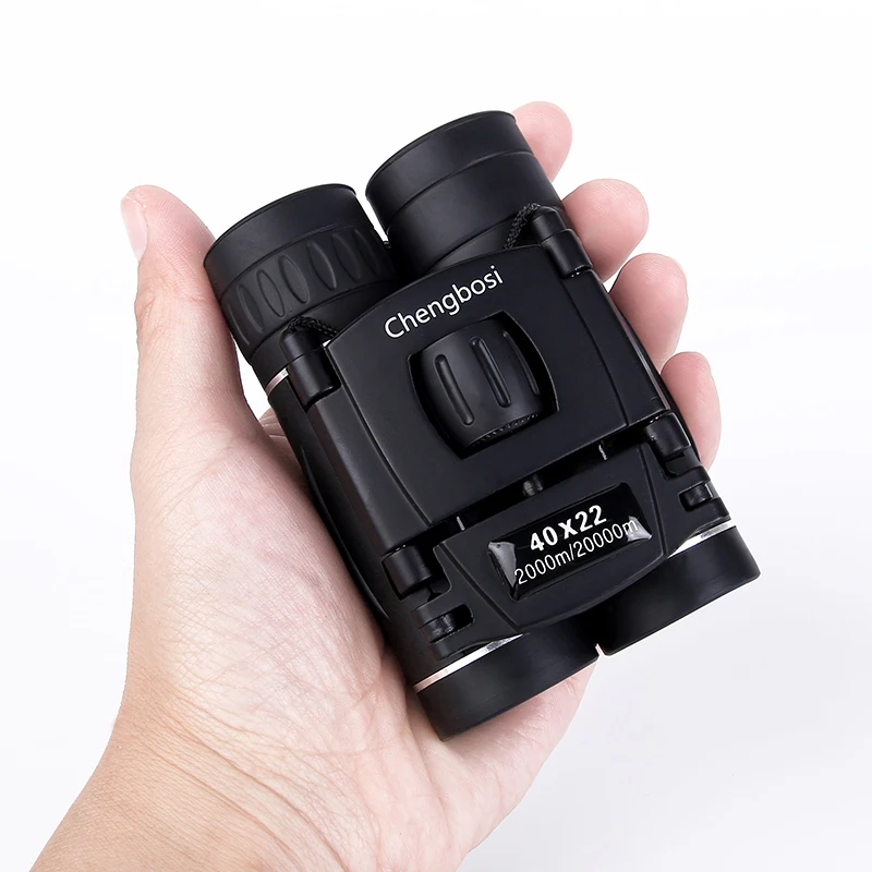 40x22 зум Мини складной карманный бинокль телескоп портативный бинокулярный