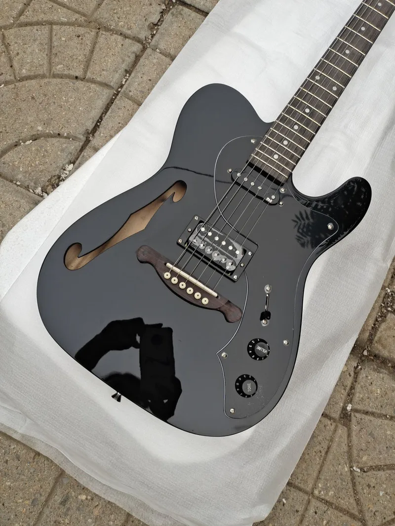 Новинка 2021 Высококачественная полностью черная электрическая гитара в стиле TL