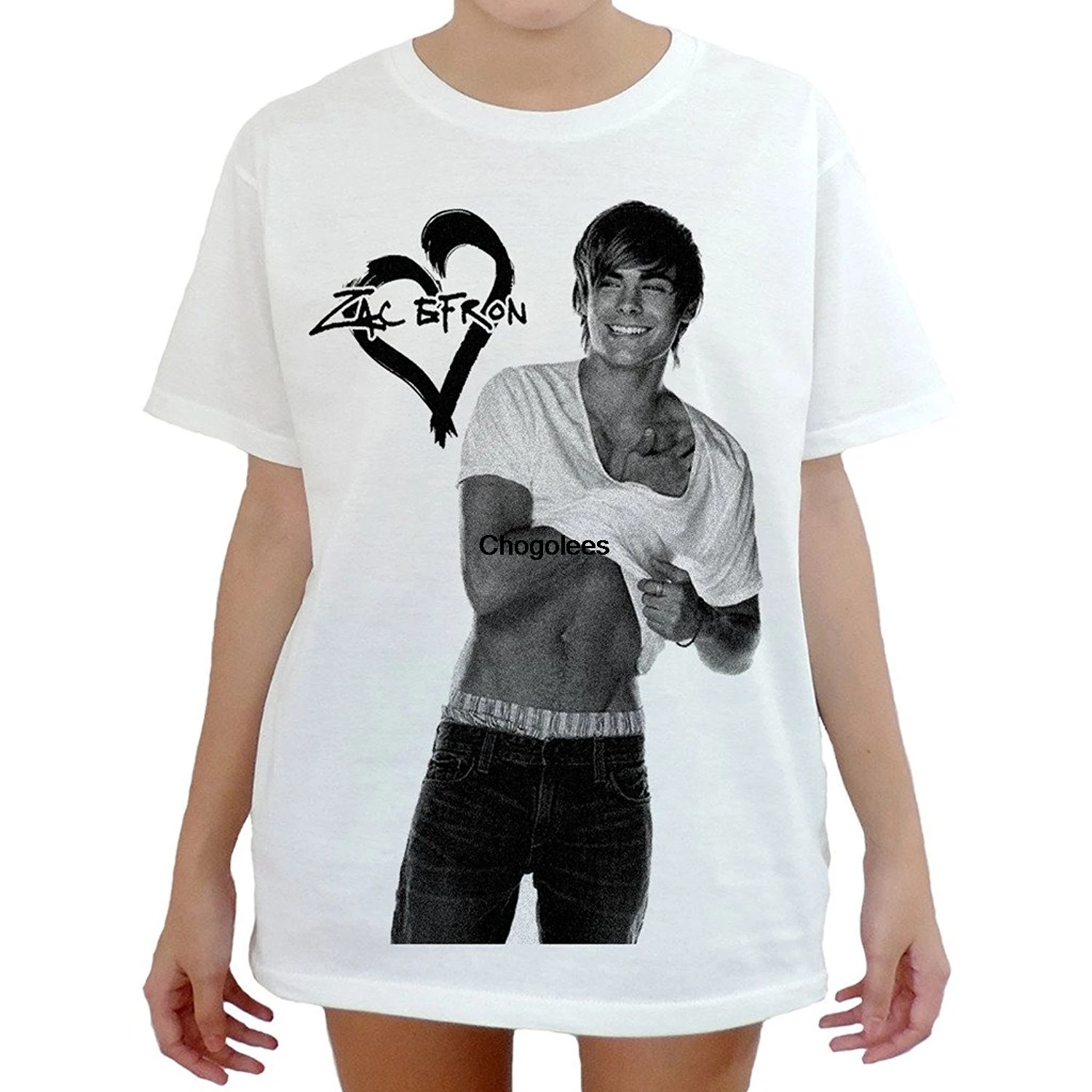 Мужская футболка с вырезами в виде сердца |