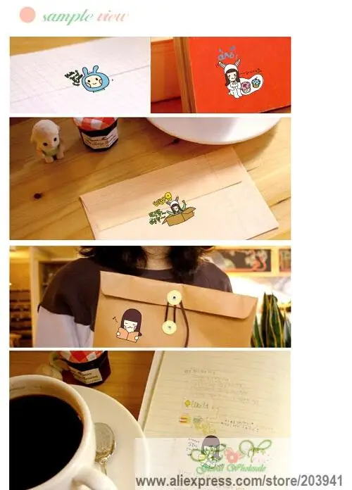 

6pcs/lot Cartoon Kawaii Vanilla Girl Series Sticker Creative Hot Selling Decoration Sticker/school Stationery Supplies