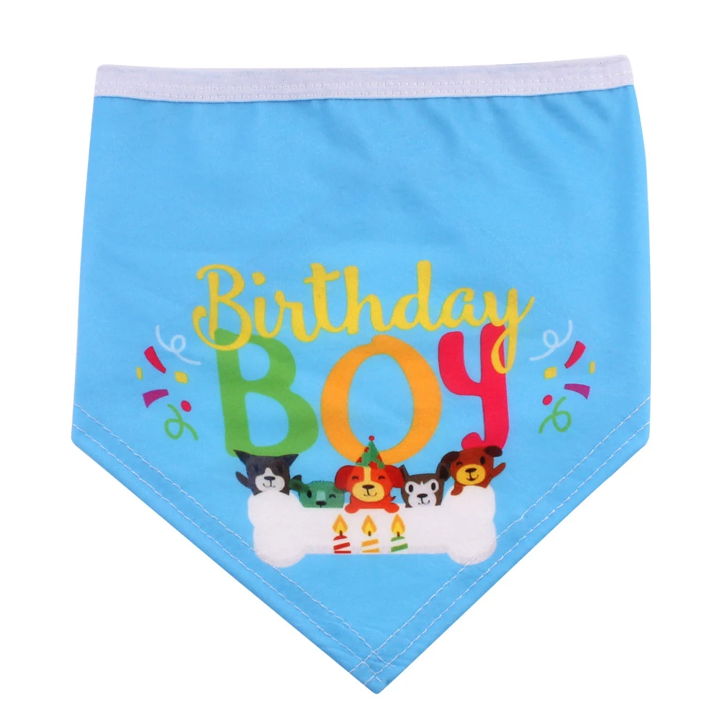 2 шт. набор бандан на день рождения для питомца милая собачья бандана нагрудник