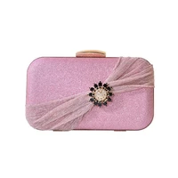 new women fold evening clutch flowers wedding shoulder bags chain party dinner purse fashion wallets drop shipping
