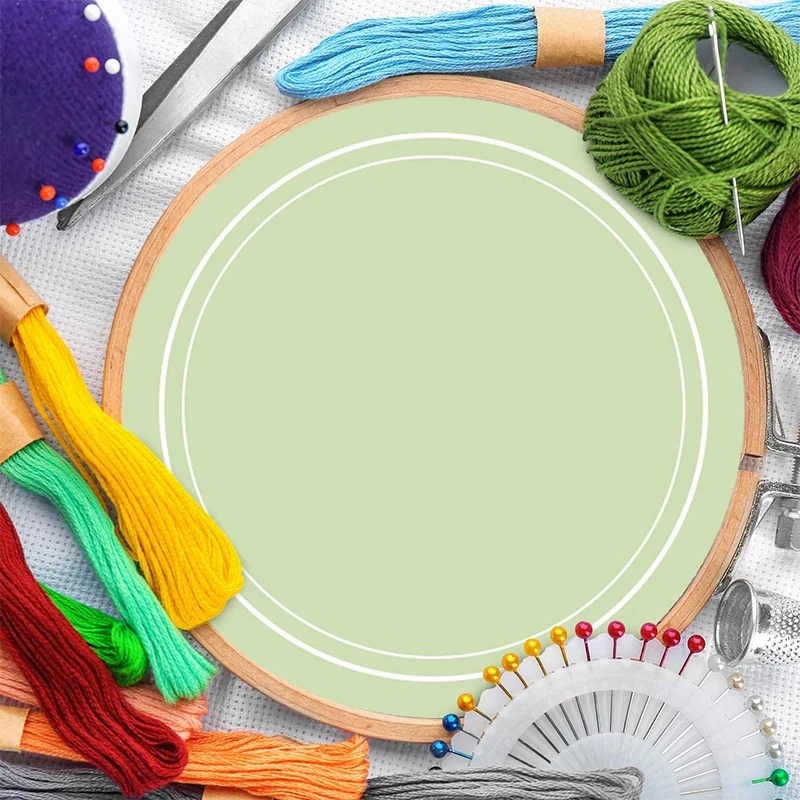 

7 Pcs Embroidery Hoop Set Bamboo Circle Cross Stitch Hoop Ring 3.2 Inch to 10.2 Inch for Embroidery and Cross Stitch