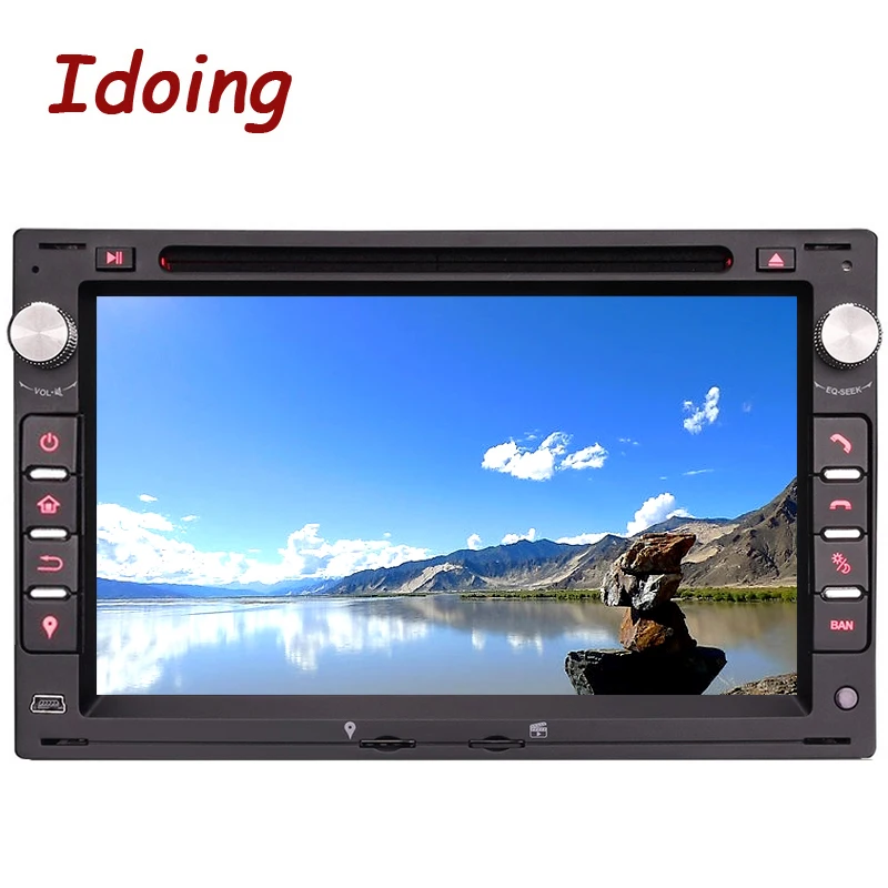 Idoing Android9.0 4G + 32G 8Core 2Din руль для Polo Passat b6 автомобильный мультимедийный плеер