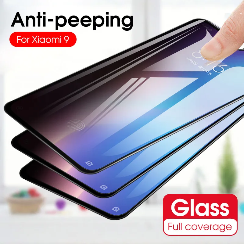 Антишпионское закаленное стекло для Xiaomi Mi Note10 Pro защита конфиденциальности Mix 3 2s