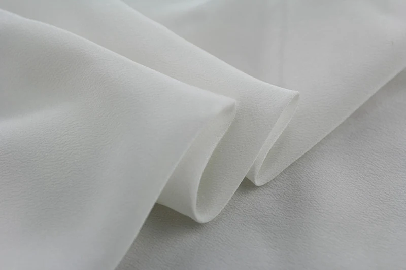 100cm*135cm white silk cotton fabric for wedding dress material crepe de chine | Дом и сад
