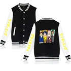 Бейсбольная Униформа Ohto Ai с аниме Wonder Egg в приоритете, куртка для женщин и мужчин, уличная одежда, розовые пальто с длинным рукавом, бейсбольная униформа для мальчиков и девочек