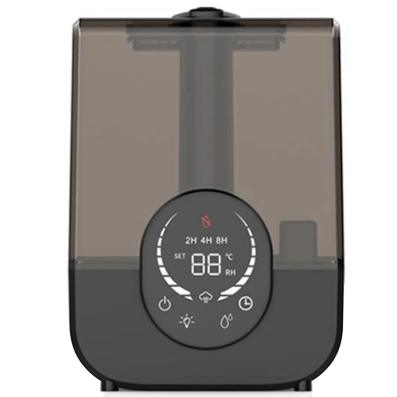 

Увлажнитель воздуха ультразвуковой, 4,5л, с европейской вилкой и светодиодным контактным дисплеем