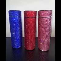 diamond vacuum flask thermos bling hot water travel coffee mug thermos bottle sparkling large insulated bottle drinkware dk50bw