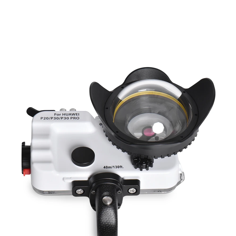 whitecasewithfisheye Seafrogs New For Huawei P20/P30/P30pro Waterproof Housing Professional Diving Underwater Photography 40M Phone Accessrories Case - Цвет: whitecasewithfisheye