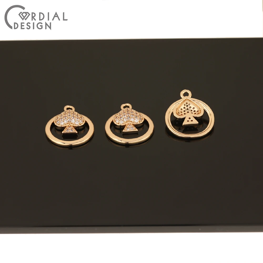 

Cordial Design 50Pcs 15*18MM CZ Charms/Jewelry Findings & Components/Earrings Accessories/Hand Made/Pendant/DIY Earrings Making
