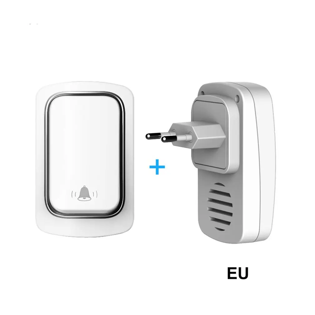 

EU/US plug Self-powered Wireless Doorbell No Battery Required 150m Response Range IP68 Waterproof Household Doorbell Pager