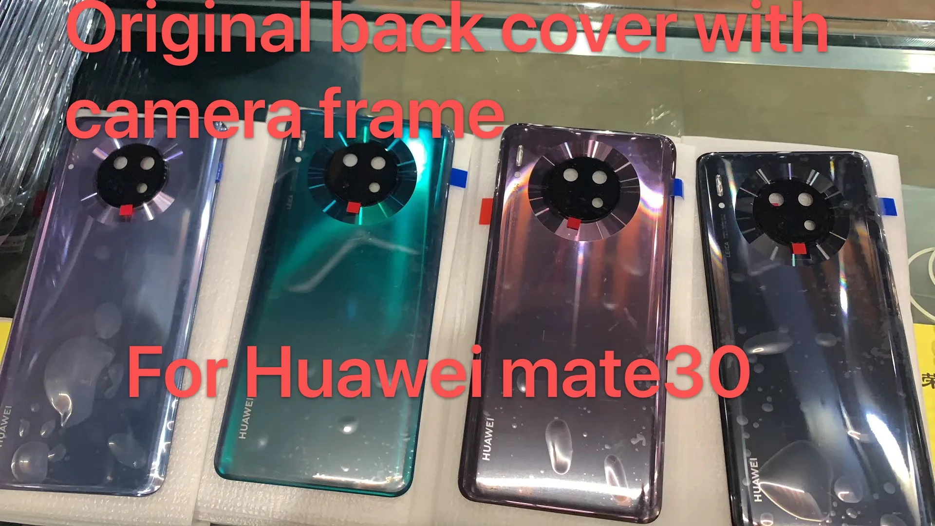 Новая Задняя стеклянная панель для Huawei Mate30 Mate 30 Крышка батарейного отсека задняя