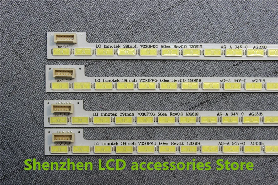 2 шт./лот для 60LED полосы 7030PKG 60ea Rev0.0 73.39T03.003-0-JS1 для T390HVN01.0 6PIN LG 39 дюймов 487 мм