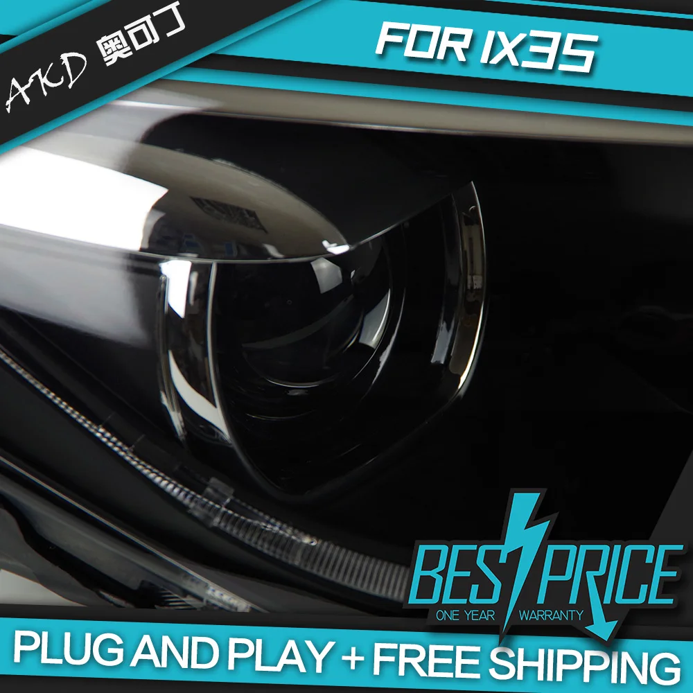 Автомобильный Стайлинг фара чехол для Hyundai IX35 фары 2010-новинка 2015 Tuscon светодиодный