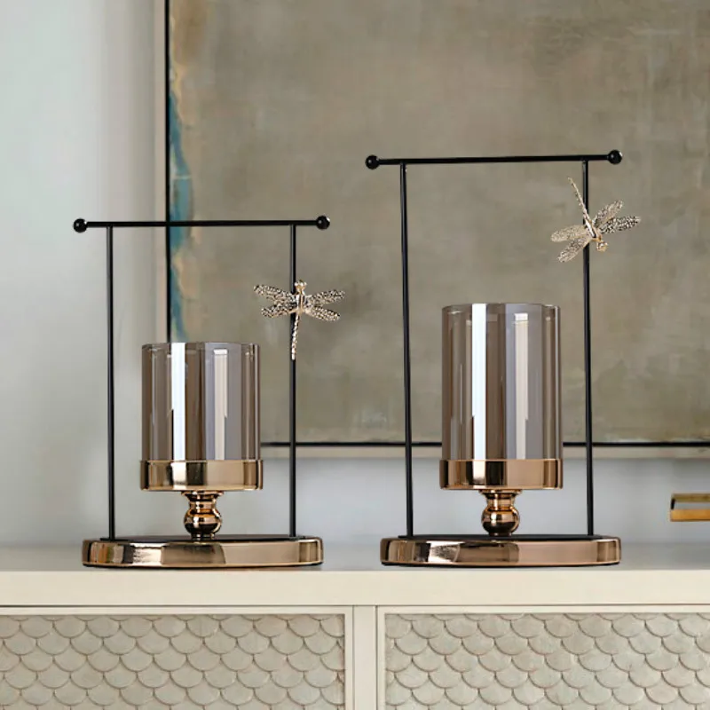 Роскошный Настольный подсвечник Скандинавский минималистский романтический