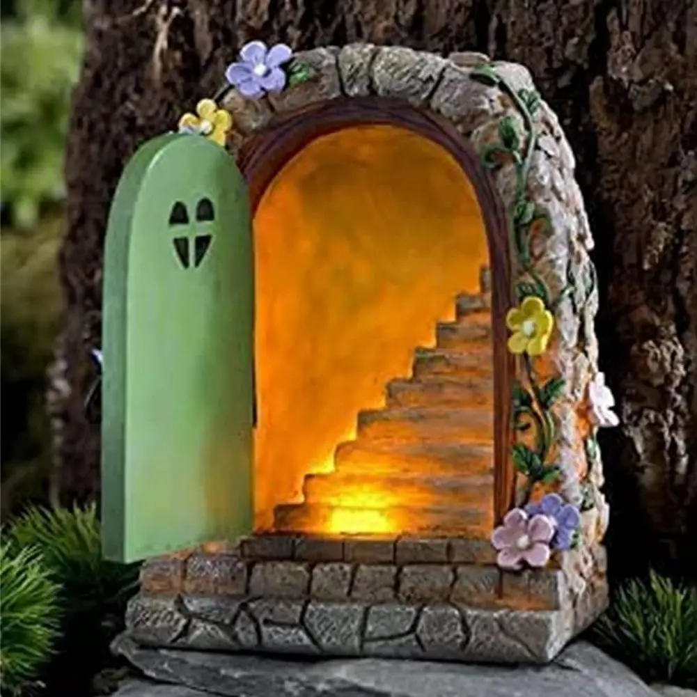 

Садовое украшение, уличные статуи, сказочные садовые каменные двери на солнечной батарее, полимерные украшения, аксессуары для дома и стола...