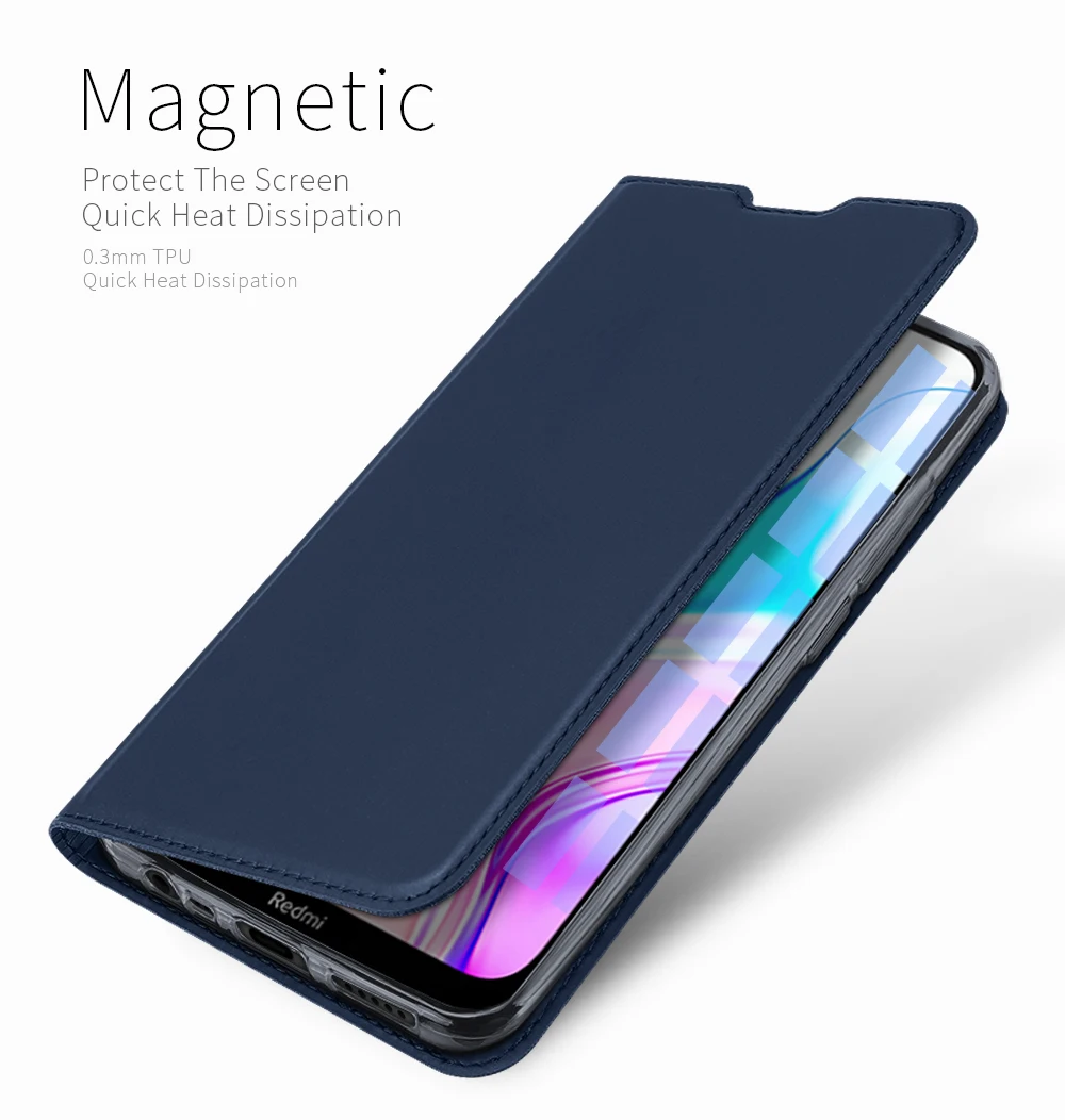 Чехол-книжка для Xiaomi mi Red mi 8, чехол-кошелек с подставкой из искусственной кожи и ТПУ, мягкий чехол-бампер, держатель для кредитных карт, чехол для телефона