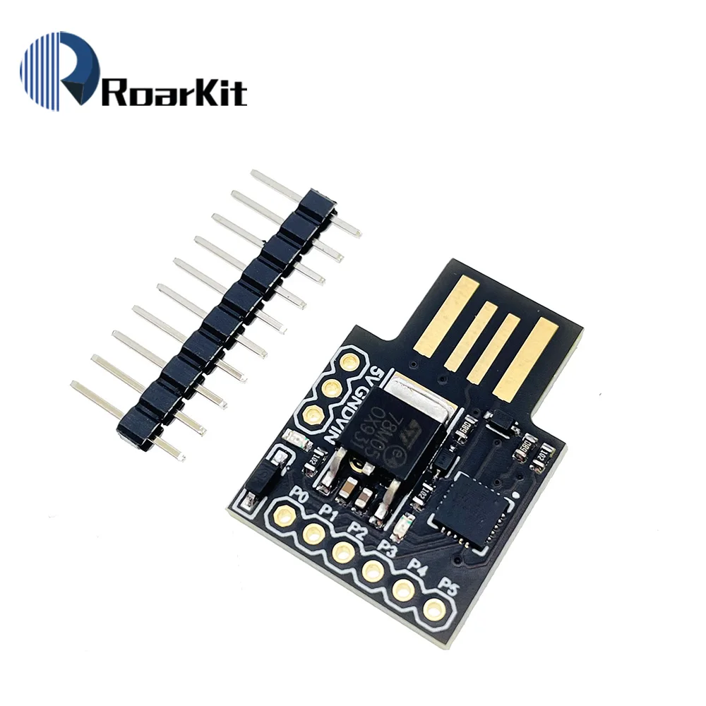 Чип QFN Digispark Kickstarter миниатюрный модуль для Arduino ATTINY85 IIC I2C макетная плата USB|development