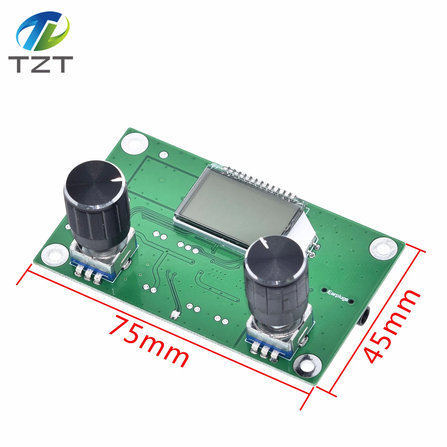 Модуль FM радиоприемника модулятор частоты стерео прием печатной платы с ЖК