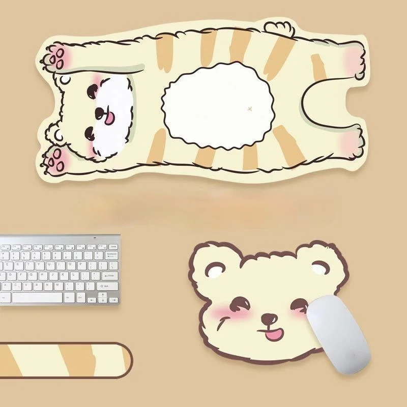 

Girl's animated mouse pad, keyboard creative natural anti-skid rubber pad, INS style, ideal video game, cartoon