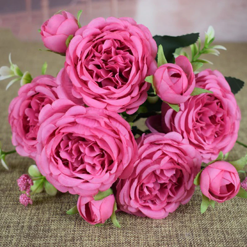

Beautiful Decoration Plant Artificial Decor Flower Desktop Flower Artificial Plant Fake Flower Artificial Rose Fake Flower Decor