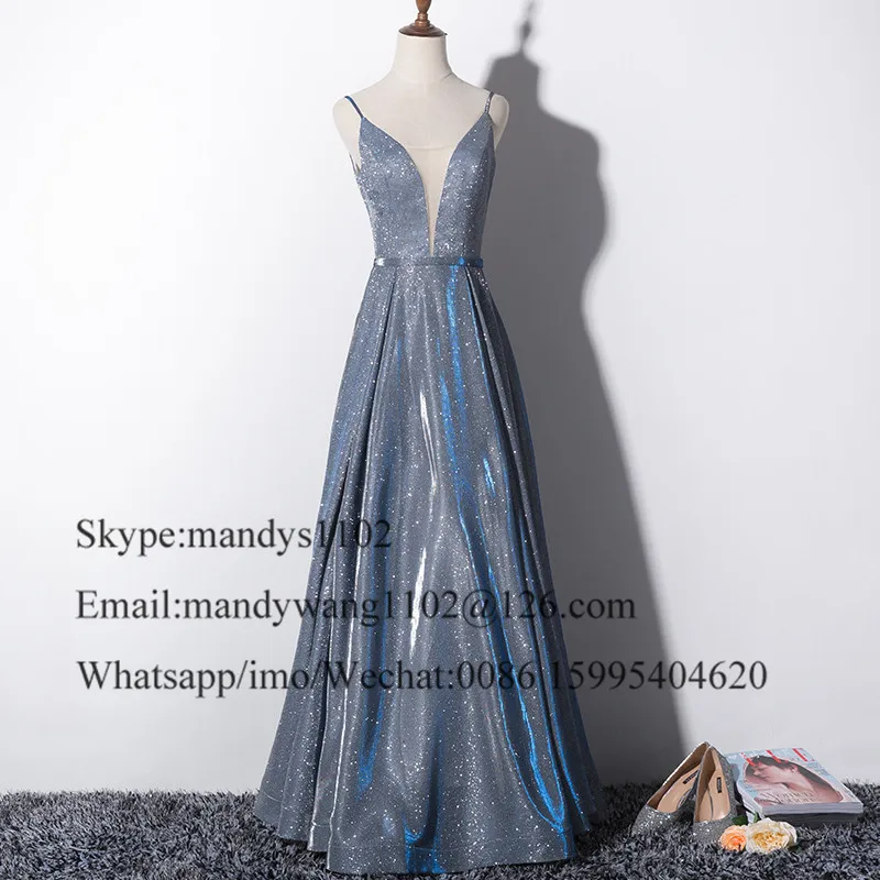 Платье для выпускного вечера Mbcullyd расшитое блестками длинное официальное