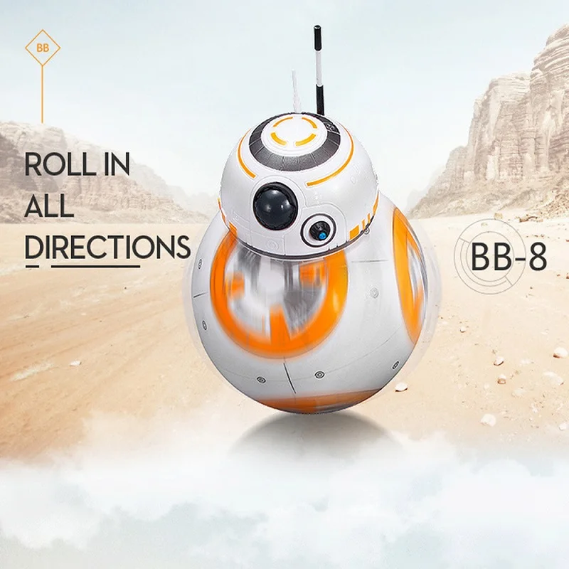 Звездные BB-8 войны RC робот пульт дистанционного управления BB8 фигурка монстра из фильма BB 8 мяч игрушка умный ребенок подарок на день рождения Быстрая - Цвет: white without box