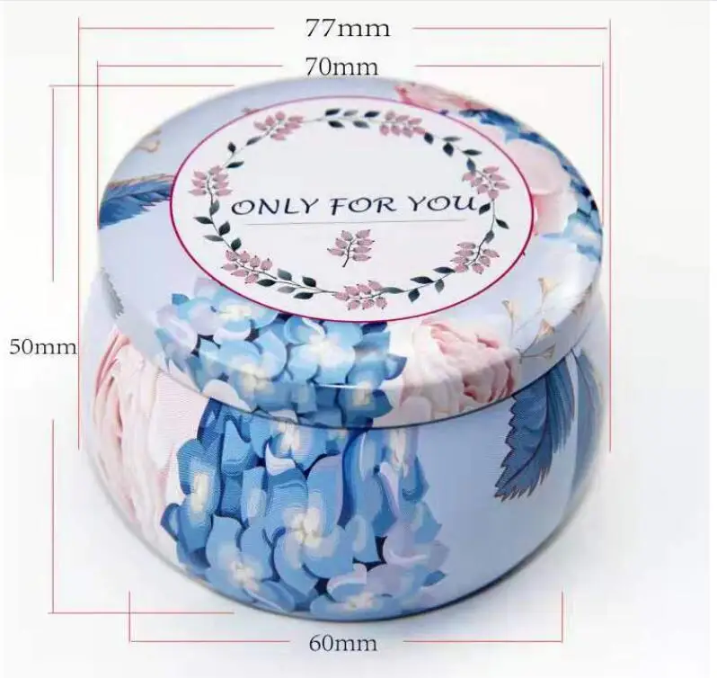 4Pcs Christmas Metal Tin Jars Coffee Tea Spice Candy Jewelry Storage Case Candle Making Containers Decorations Boxes 4.4OZ | Дом и сад