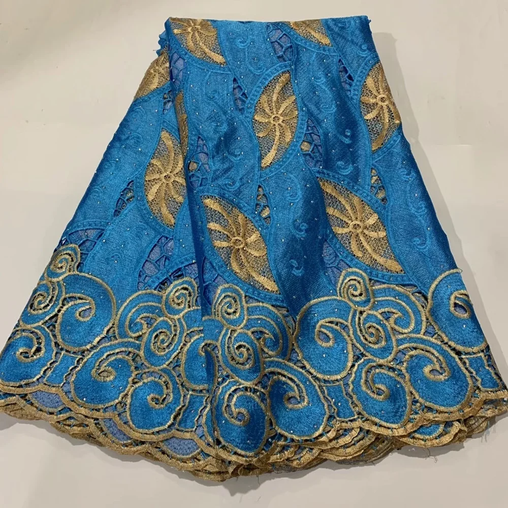 

2020 Nigeria Guipure Lace Cord Lace Embroiderey African Cord Lace Fabric French High Quality Mesh Lace Fabric For Wedding Party