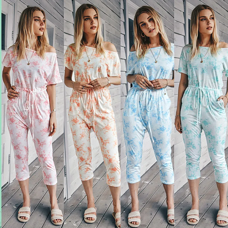 

Women's Overall 2020 Summer Women's Knitted Wear Casual Pants Temperament Commuter Fashion Jumpsuit Women
