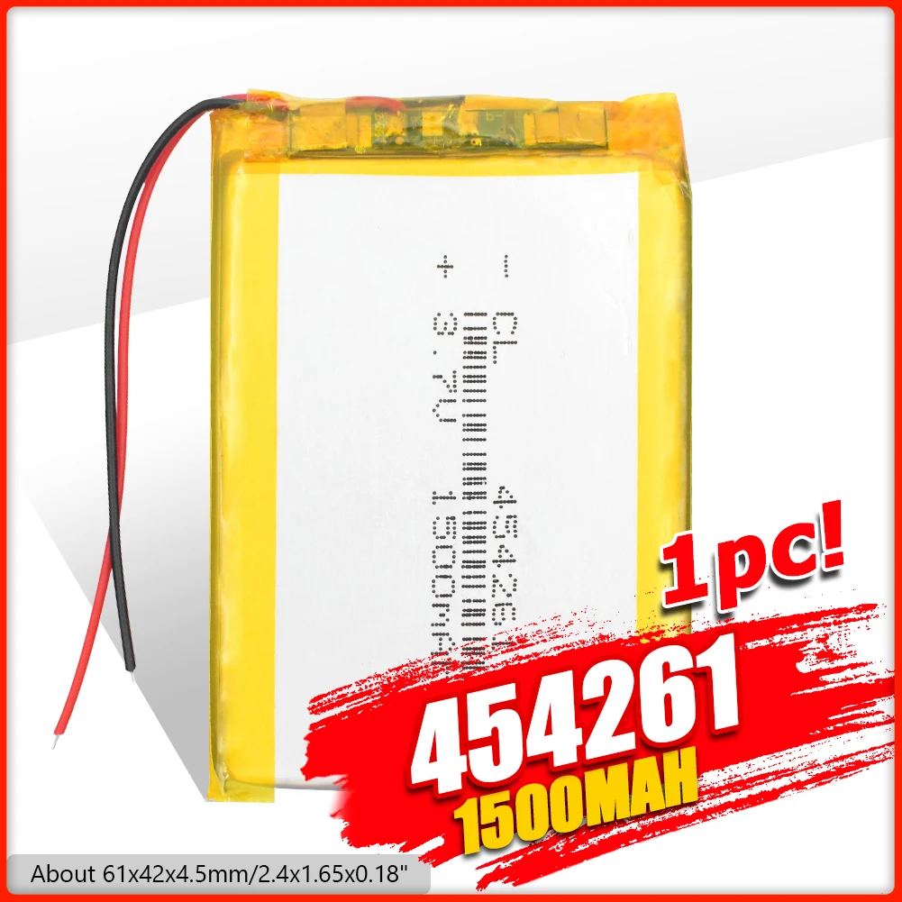 Литий полимерные литий аккумуляторы 3 7 В 1500 мАч для Bluetooth динамиков GPS PDA