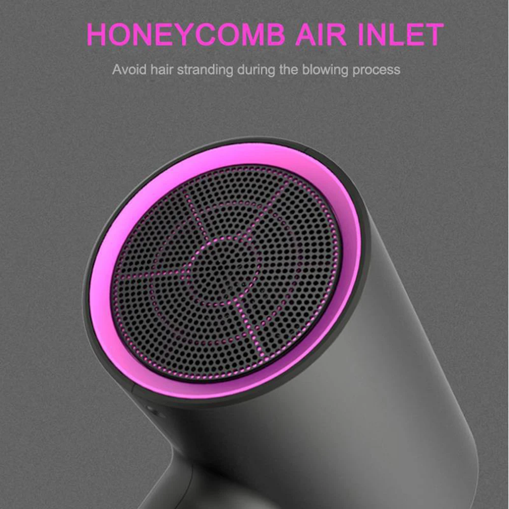 Дорожный фен для волос складной ионный 1600 Вт портативный легкий компактный