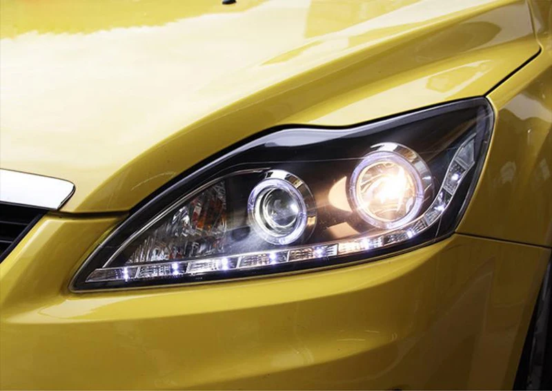 Автомобильные фары для Ford Focus 2009 2014 светодиодные передние биксеноновые линзы