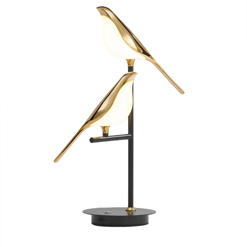 Фойе Ресторан светодиодный Люстра золото сорока птица украшения дома