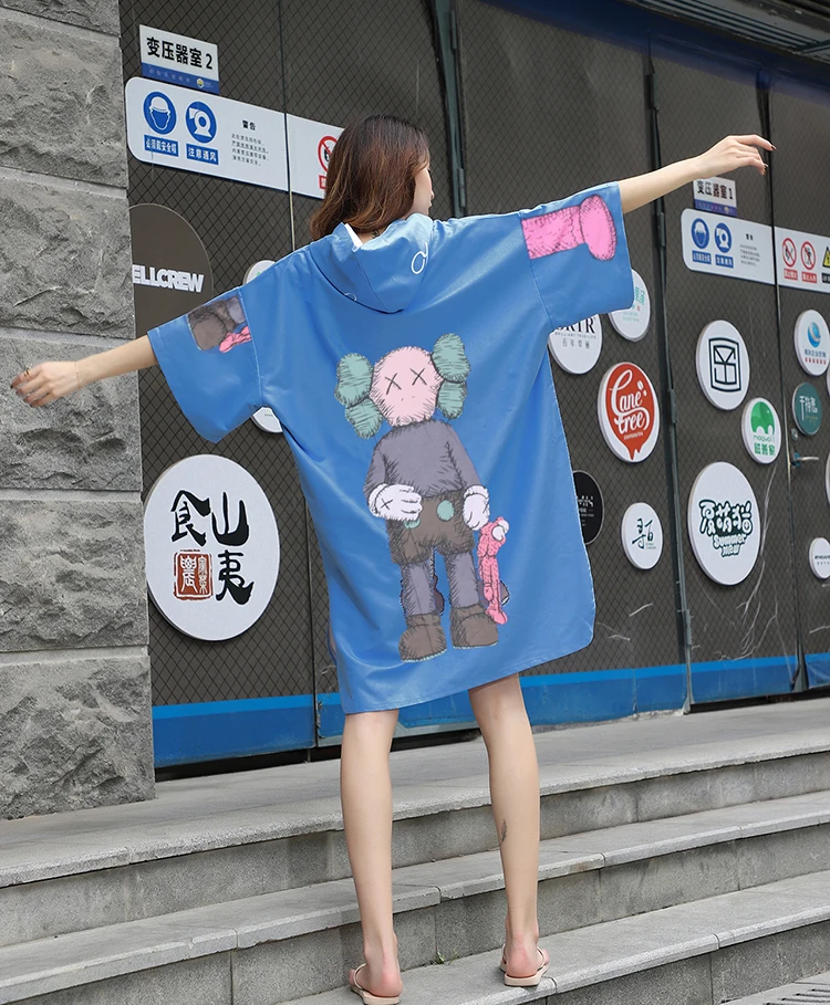 Красивое мультяшное полотенце банное из микрофибры модное уличное пляжное с