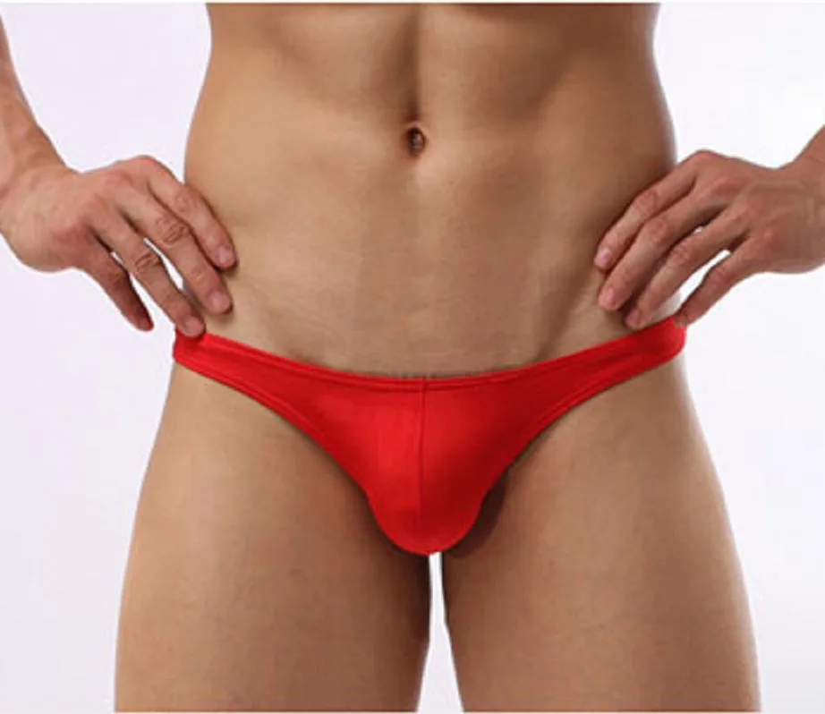 Стринги мужские с низкой посадкой пикантное эластичное нижнее белье