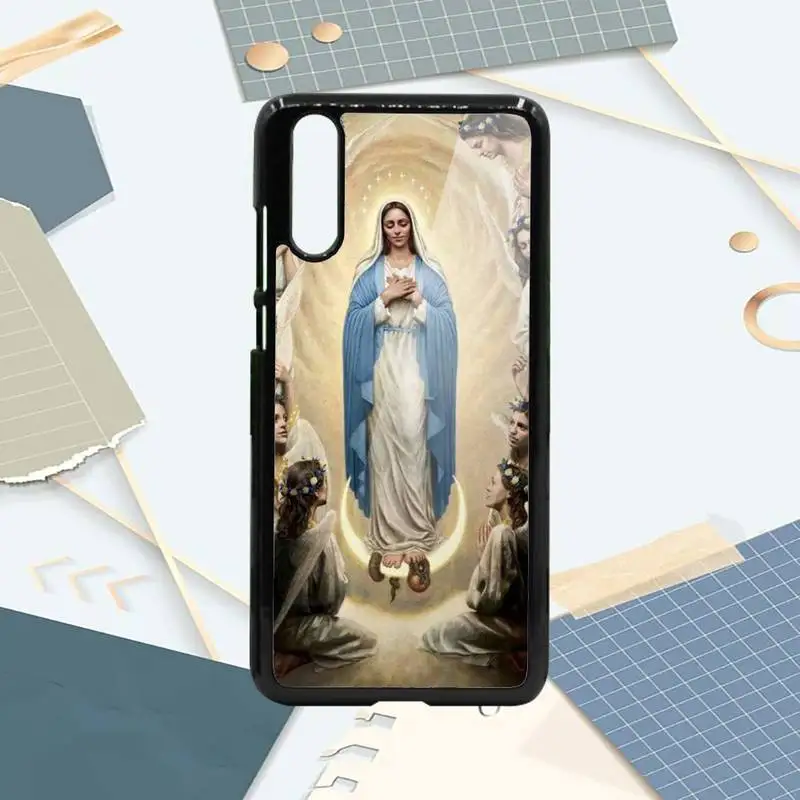 

Virgin Mary Christian Christmas Phone Case PC For Samsung galaxy S note 8 9 20 10 e lite2019 plus pro ultra