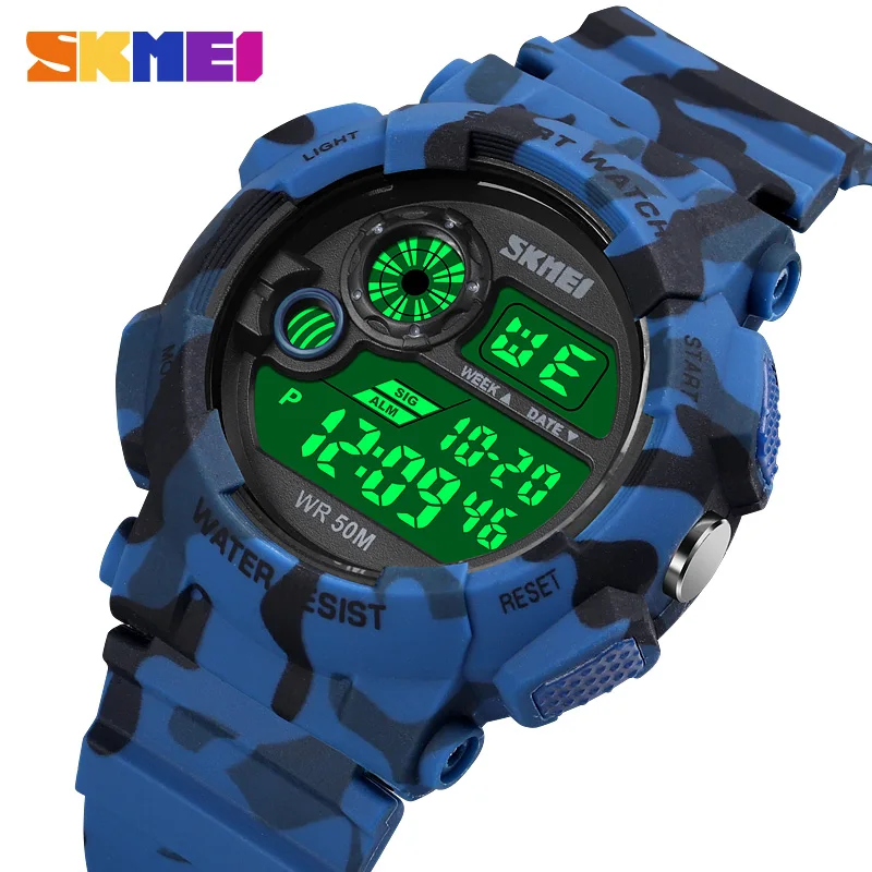 

Children LED Electronic Digital Watch Chronograph Clock Sport Watches 5Bar Waterproof Kids Wristwatches For Boys Girls SKMEI