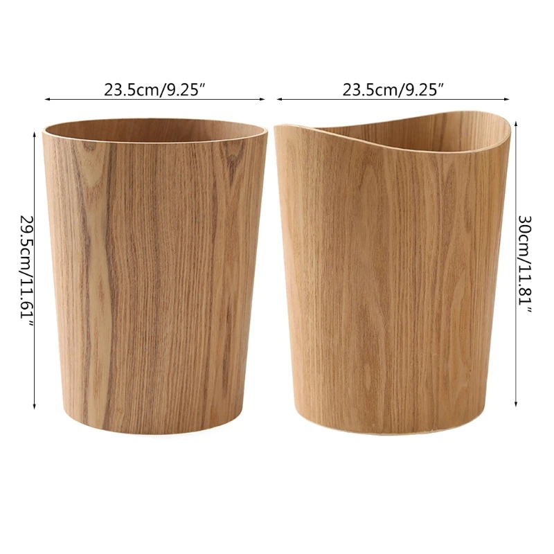 

Creative Storage Wooden Trash Can Home Bucket Garbage Bin Hotel Living Room Office Wastebasket Cans Nordic Recycling Bin M6CE