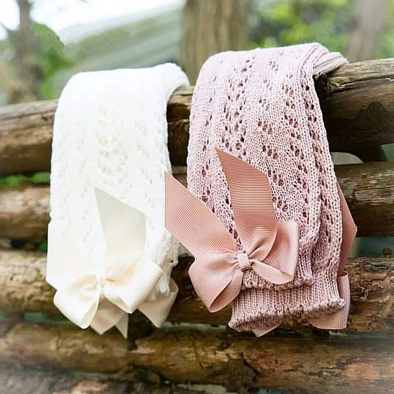 

Новые летние детские носки для девочек, длинные детские носки до колен, мягкие хлопковые сетчатые детские дышащие носки в испанском стиле