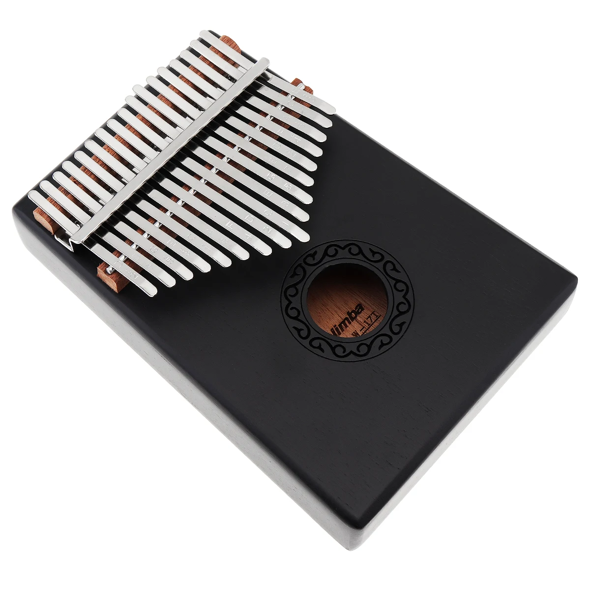 

17 Key Gray Durable Kalimba Single Board Mahogany Thumb Piano Mbira Mini Keyboard Instrument with Complete Accessories
