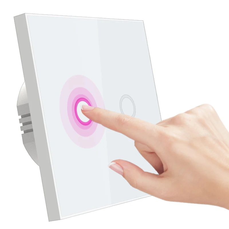 Z-wave Plus EU868.42MHz сенсорный выключатель света европейский тип вкл/выкл настенный 1/2