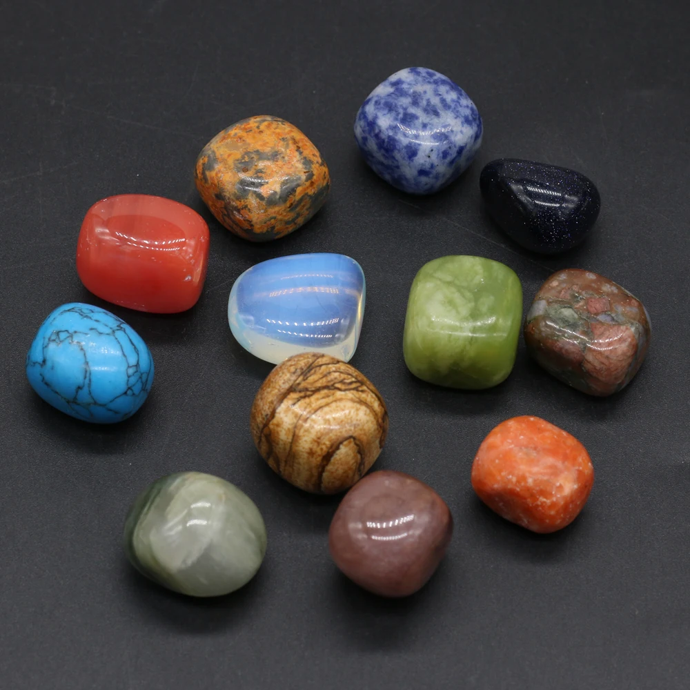 

Wholesale 25PCS Natural SemStones Agate Jade Turquoise Irregular Stone Bead Making DIY Necklace Jewelry Home Decoration Ornament
