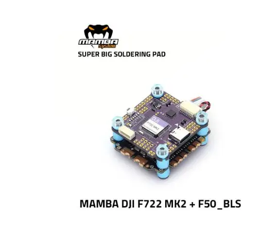 MAMBA DJI F722 MK2 50A 6S 8bit F50 F50A BLS Flight Controller Stack with F7 MK2 FC DJI Suport 30.5mm GEPRC Iflight matek tmotor