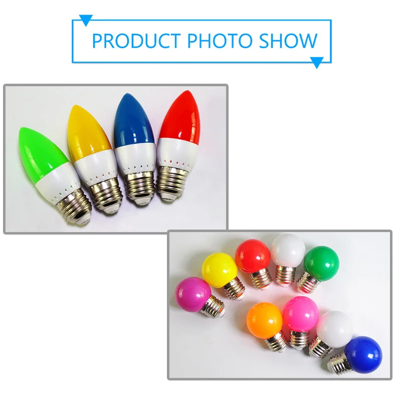 Светодиодная лампа E14 E27 3 Вт G45 C35 RGB 10 шт. цветная светодиодная лампа-свеча SMD 2835 220 В